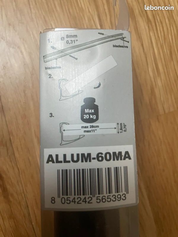 Barre aluminium étagère (image 4)