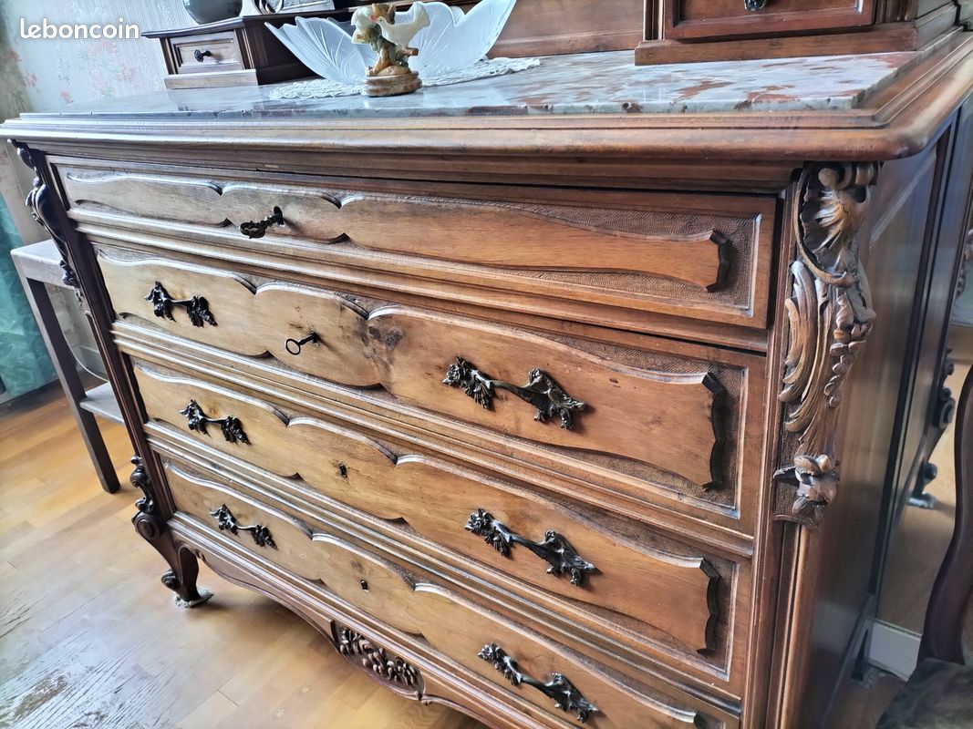 Belle commode Louis XV Rocaille (image 5)