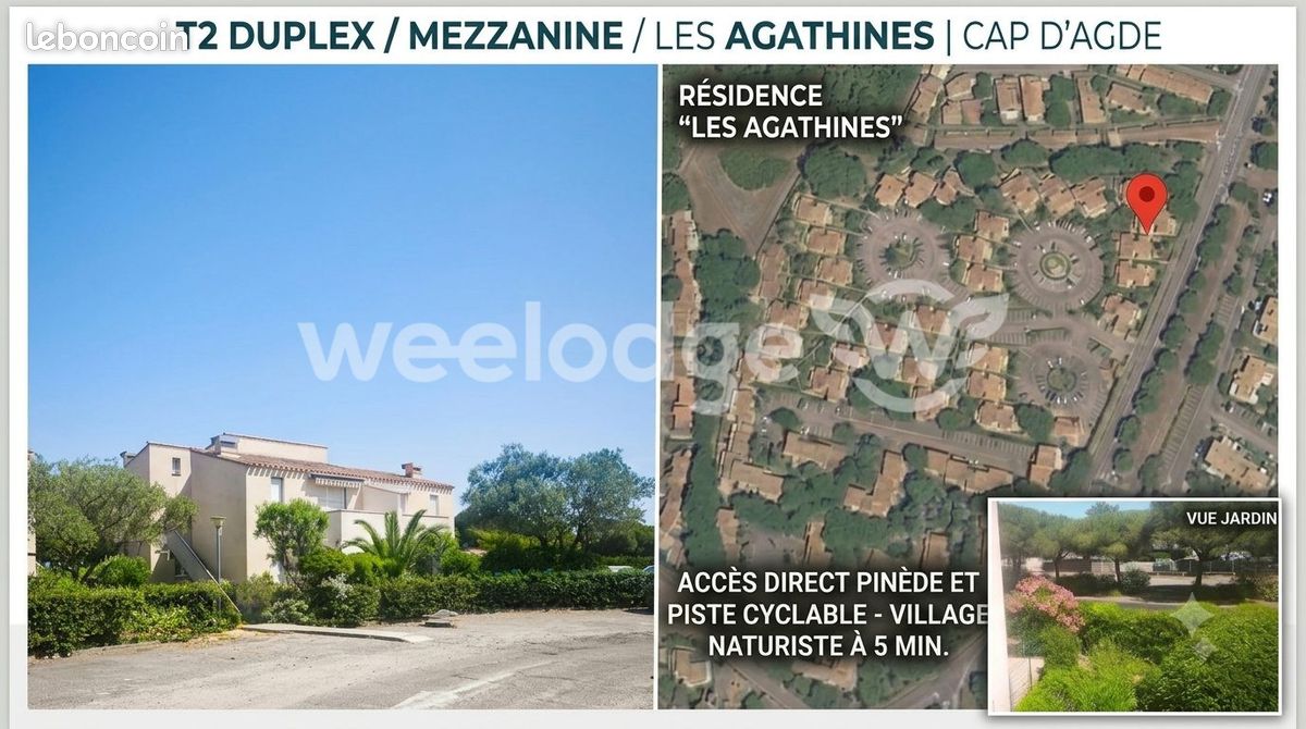 Appartement 2 pièces 39 m² · à Agde · 39 m² · 131 000 €