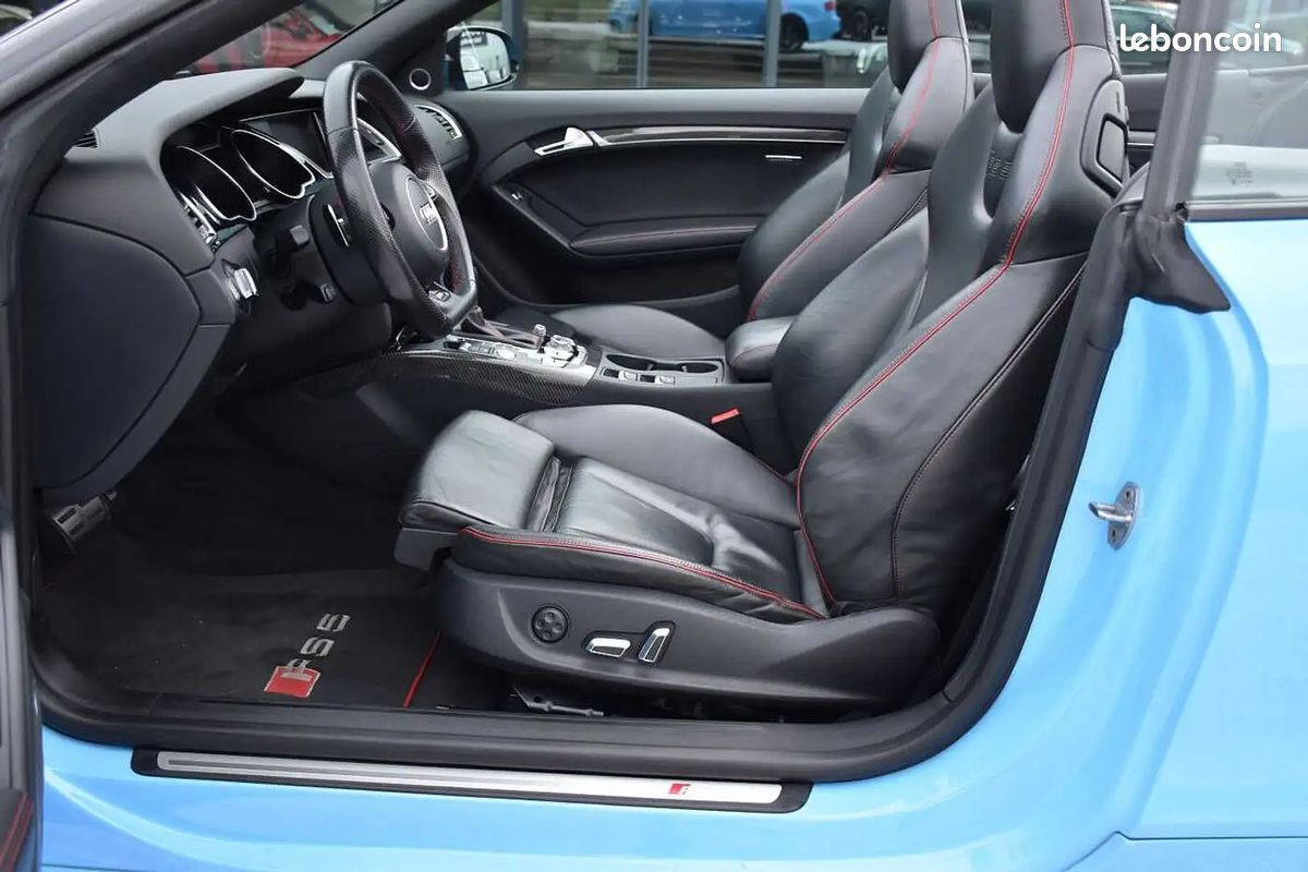 Audi RS5 Cabriolet V8 4.2 450ch Audi Exclusive / Bleu Cepheus Lamborghini / Carbone Int. / B&O (image 4)