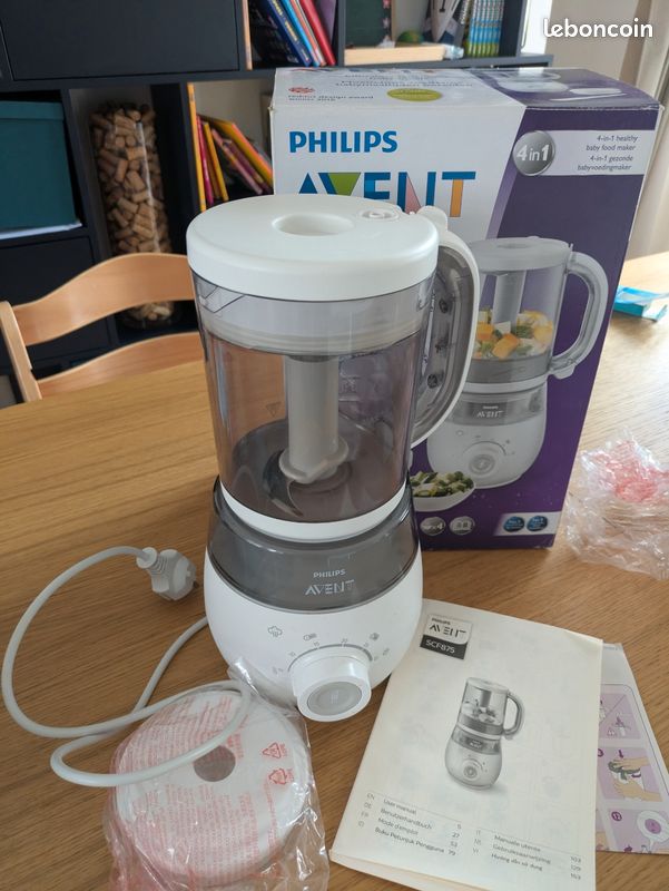 Robot cuiseur-mixeur bébé PHILIPS AVENT SCF875 – 4-en-1, très bon