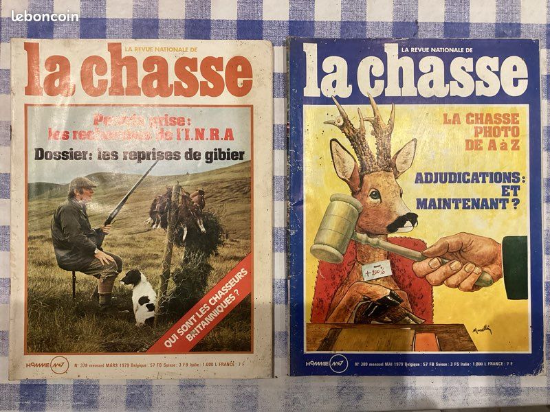 LOT 5 Revues Le Chasseur Français 1954 et 55 N° 691, 692, 693, 695 et