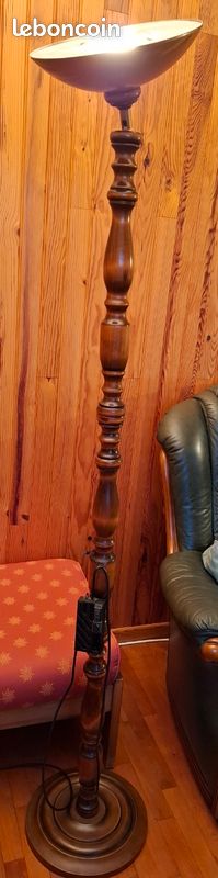 Rayofly Lampadaire Boho 3 Lumières en Rotin avec Étagère