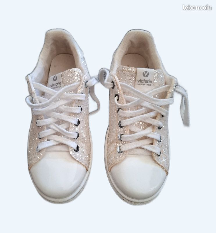 Victoria Glitter Blanche Tennis Victoria Blanche Chaussures De