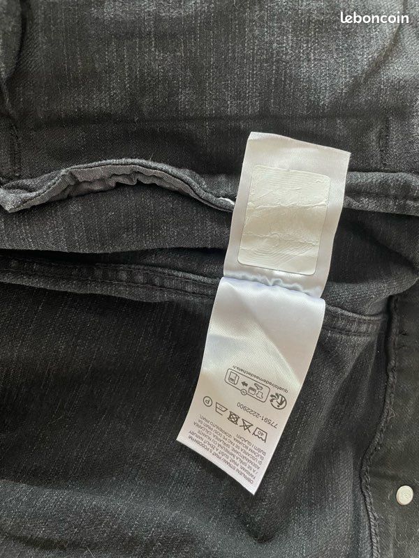 Veste jean’s noire homme C&A (image 5)