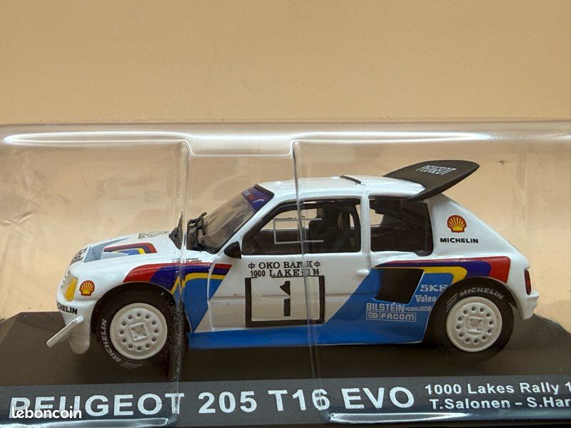 Peugeot 205 T16 EVO Rally 1986 DeAgostini Altaya 1:43 CH13 NOVÉ15