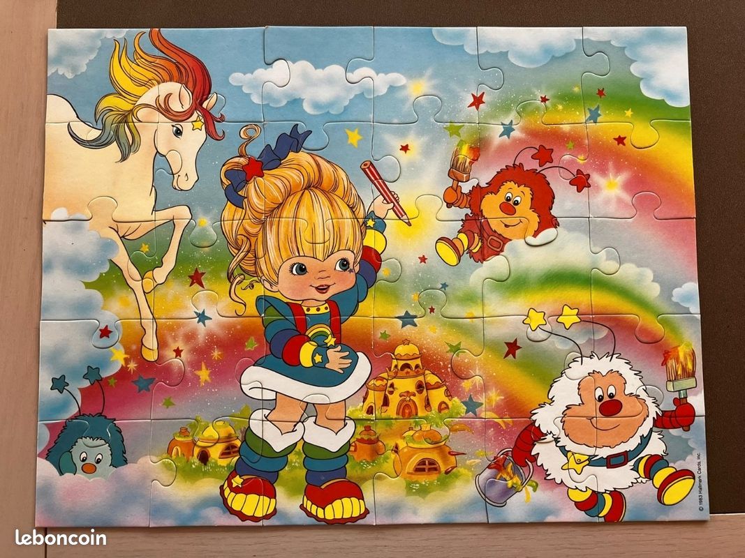 Figurine Rainbow Brite Schleich 1983 - Blondine Au Pays De L'arc-en-ciel - Occasion
