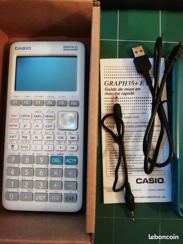 Calculatrice Graphique Casio Graph 35+E II - Affichage 8 Lignes X 21 Caractères - Mémoire 60KO - 4 Piles AAA