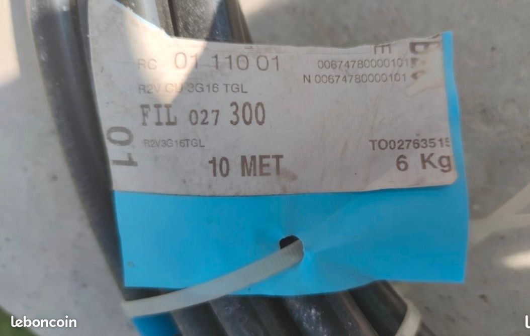 Câble R2V 3G16 (image 2)