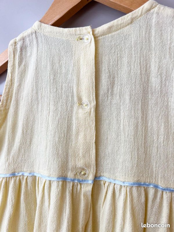 Robe Enfant Jaune Brodée Pretty Originals - Taille 3 Ans, été, Neuve Avec étiquettes