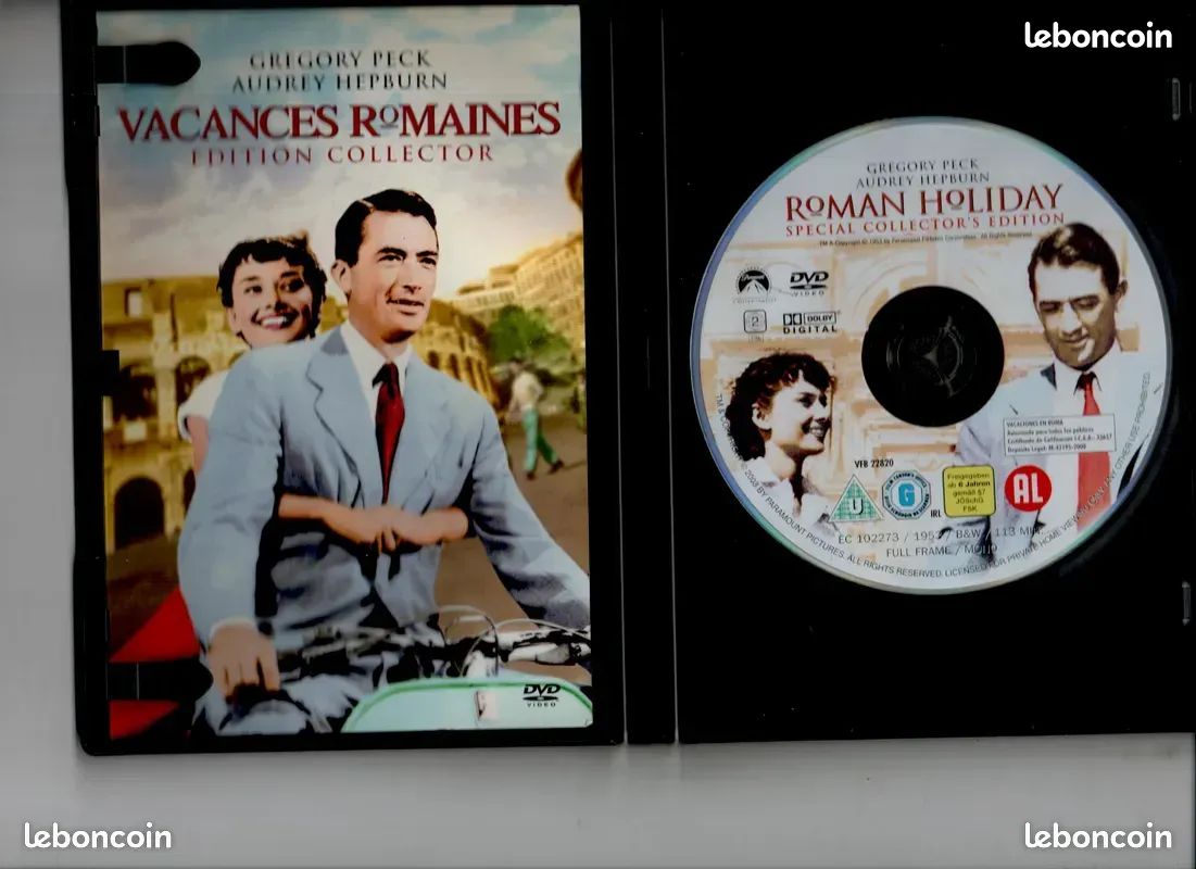 Comédie Romantique - Vacances Romaines 1953 Gregory Peck Neuf (image 2)