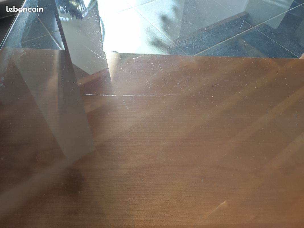 Tables basses Natuzzi - bois et verre (image 2)
