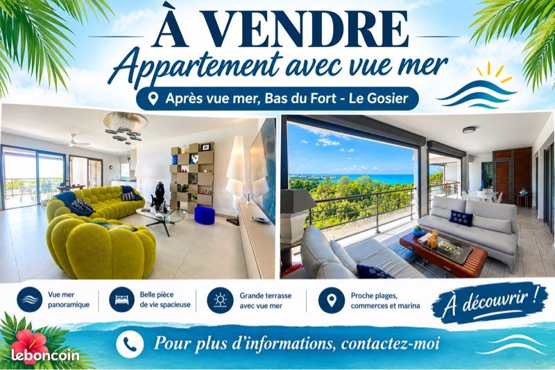 Appartement 3 pièces 76 m² · au Gosier · 76 m² · 740 000 €