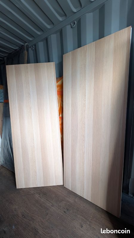 Porte coulissante dressing Ikea HASVIK effet chêne blanchi (image 1)
