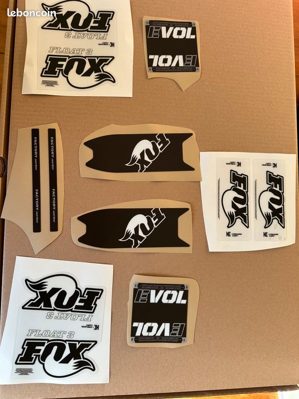 Kit déco amortisseur FOX Factory Kashima – Float Evol RC2 / QS3 (reproduction origine) (image 3)
