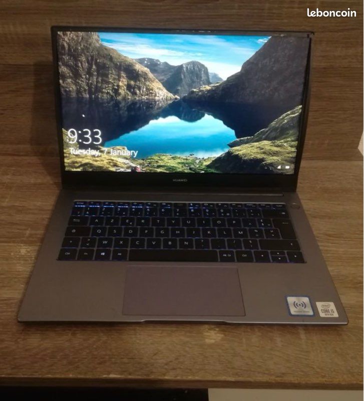 Huawei MateBook D14 i5 (10e gen) - 8Go RAM / 256Go SSD - Rapide, léger, Windows 11 (image 1)