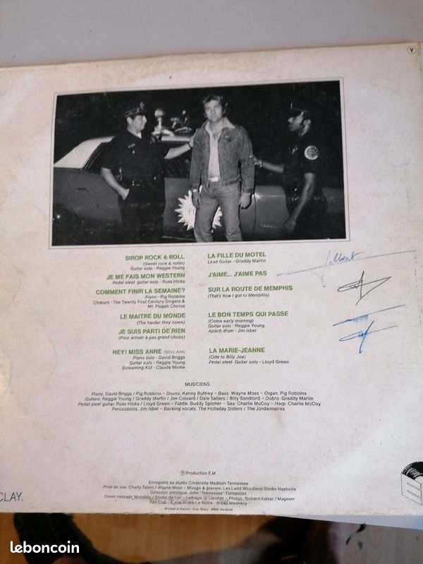 Vinyle 33 tours Eddy Mitchell Sur La Route De Memphis (image 3)
