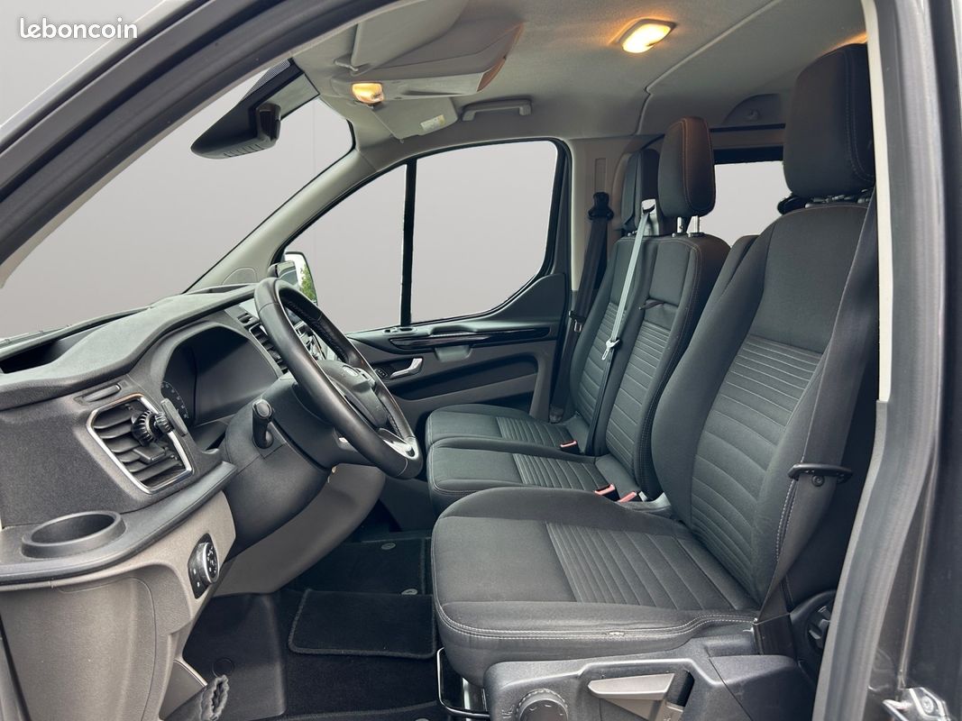 FORD TRANSIT CUSTOM CABINE APPROFONDIE 170CV BVA LIMITED 6 PLACES - CAMÉRA + ATTELAGE -PAS DE TVa (image 5)