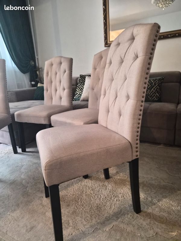 Lot de 4 chaises capitonnées (image 2)