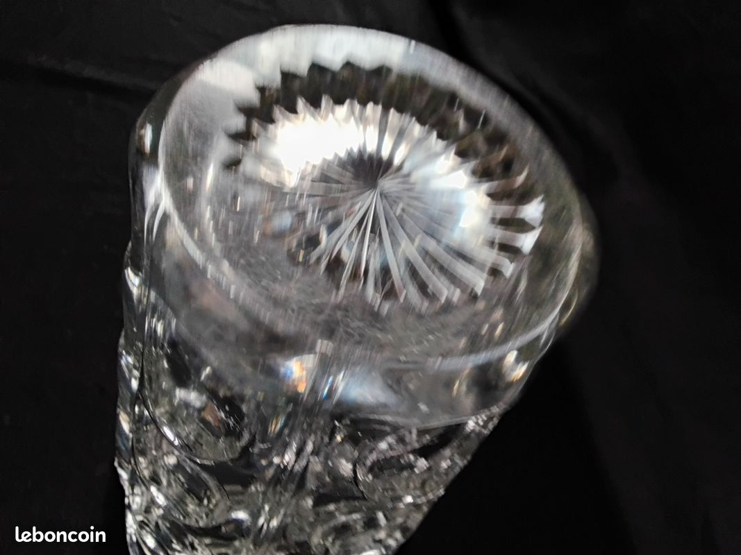 Maastricht Holand vase cristal optique années 1970 (image 8)