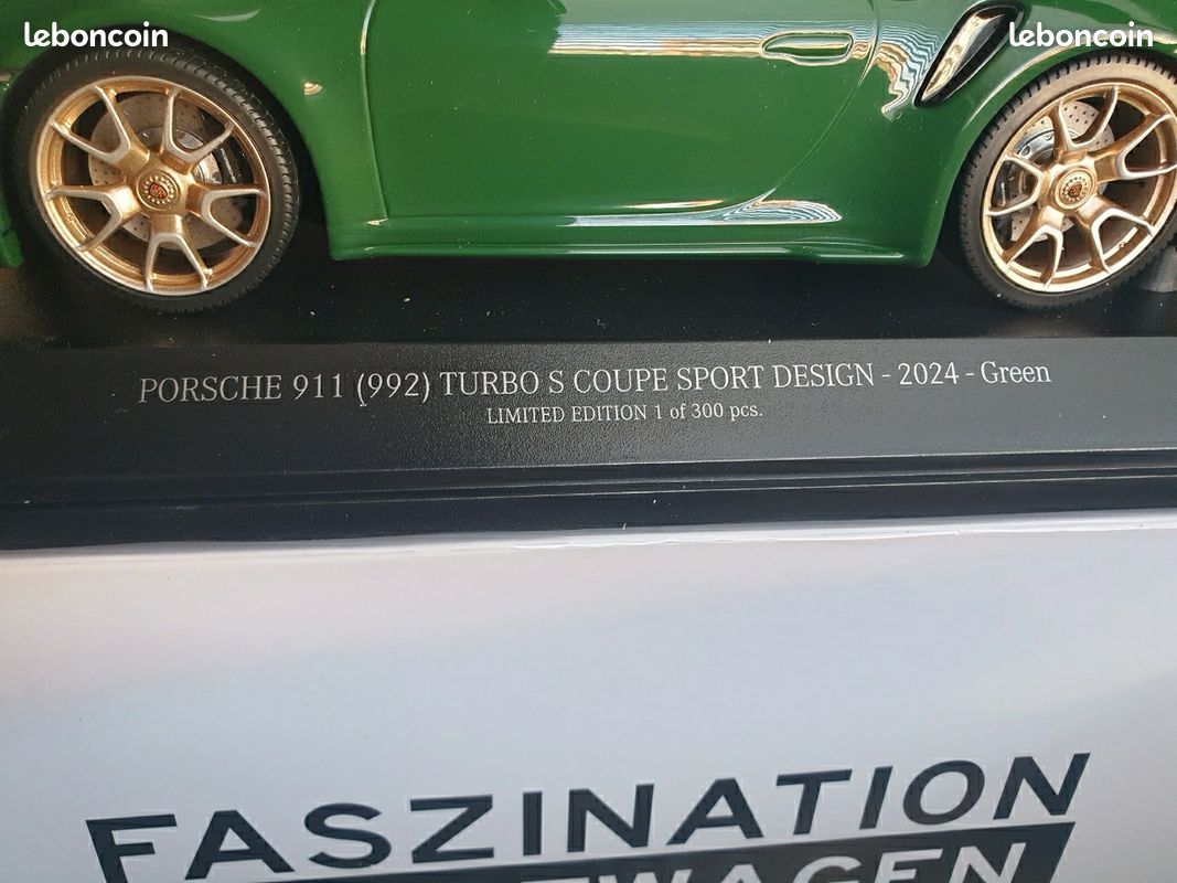 Porsche 911 (991) Turbo S Vert Clair - Minichamps 1:43 - Série Limitée 018/200
