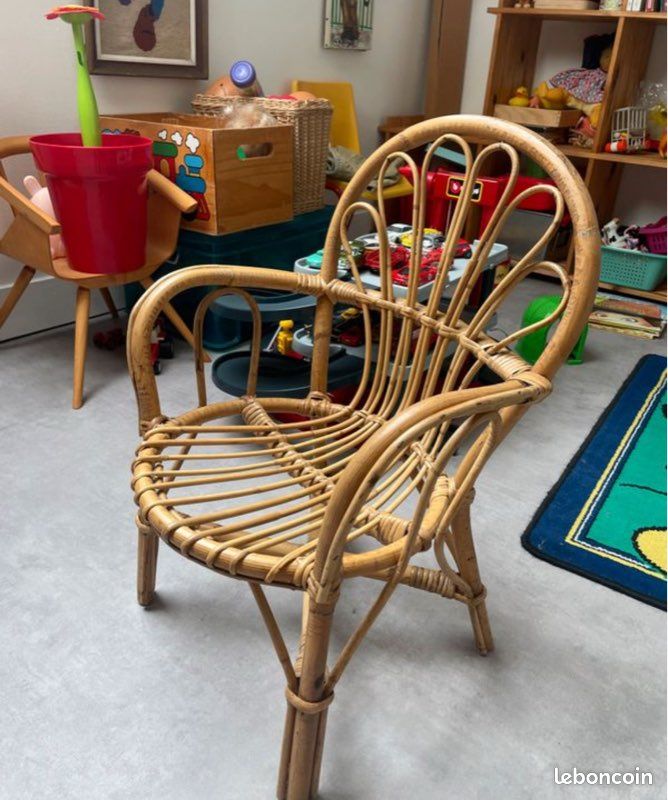 Ensemble rotin vintage (image 7)