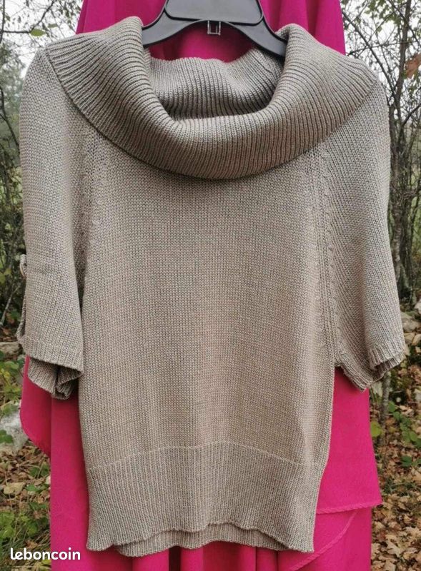 Pull femme col roulé large 44 (image 1)