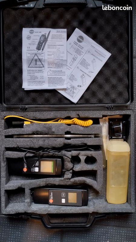 Anémomètre compact à fil chaud testo 425 et 925 avec sonde télescopique (image 1)
