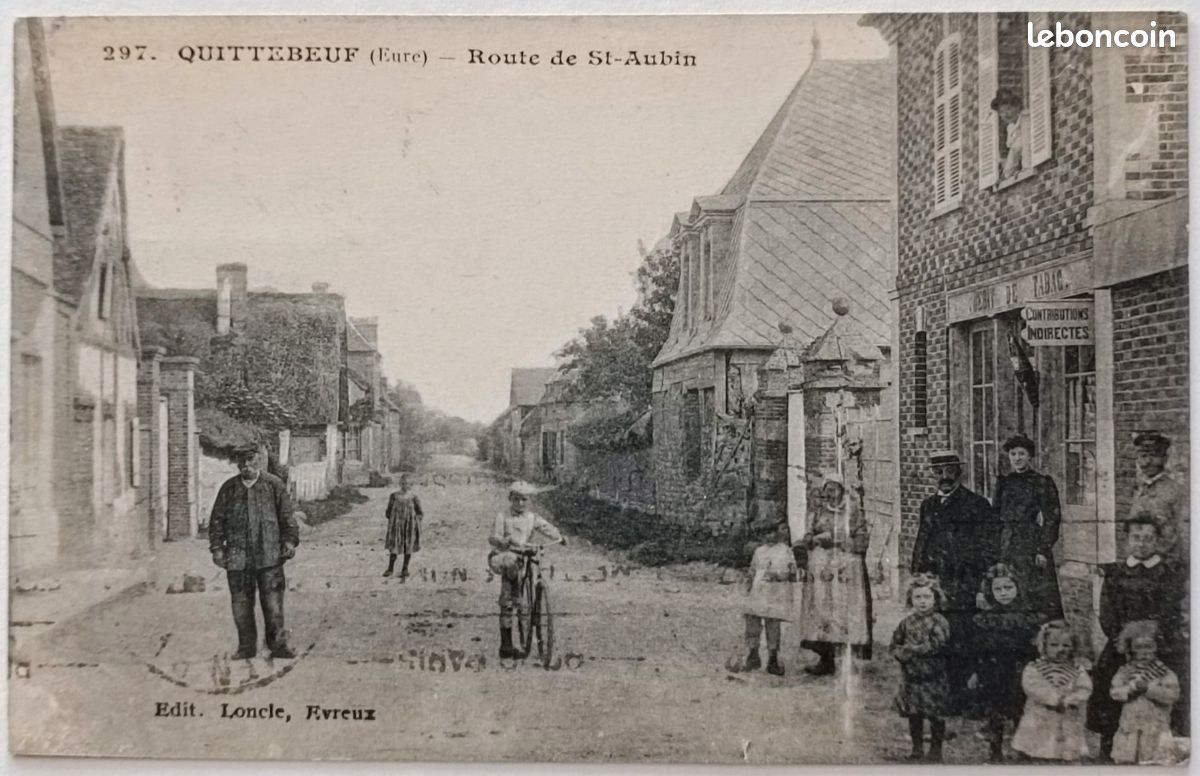 CPA 27 - Quitteboeuf (Eure) - Route de St Aubin - Édit L'oncle Évreux (image 1)