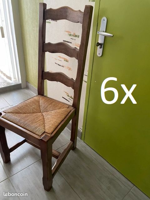 6 chaises en chêne massif hyper solides (image 1)