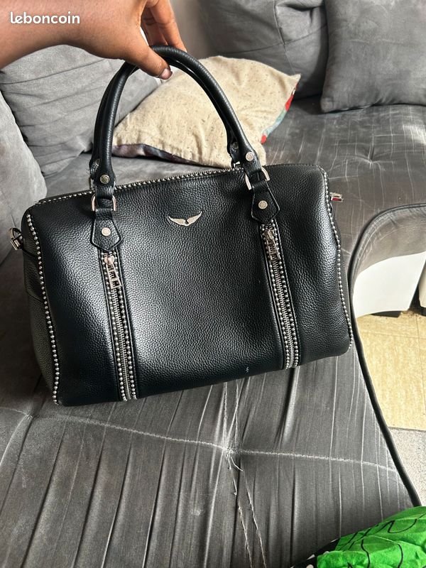 Sunny Medium Sac Zadig Et Voltaire Bleu Sac à Main Zadig Voltaire