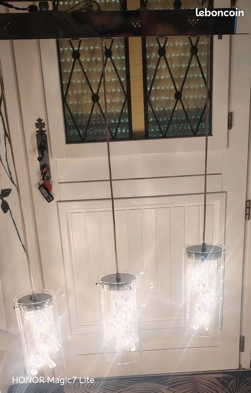 Lustre suspendu 3 lampes (image 8)
