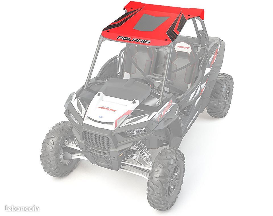 Toit sport avec graphisme rouge RZR 2 places (image 1)
