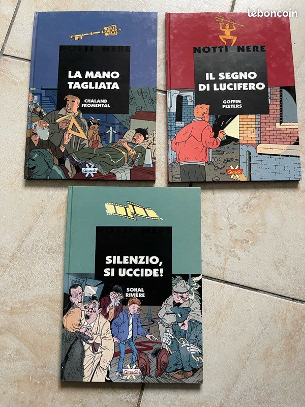 Lot de 3 livres BD notti nere ITAlIEN (image 1)