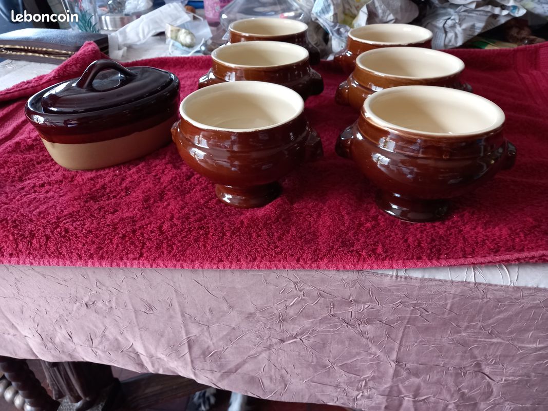 Lot De 4 Bols à Céréales Vintage Ridgeway TOPAZ - 16,5 Cm - Moutarde Et Blanc