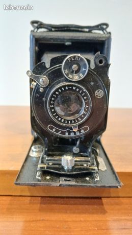 09J15 ANCIEN APPAREIL PHOTO A SOUFFLET CONTESSA NETTEL MODELE