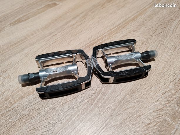 Pédales Plates Wellgo K20427 Argentées – Occasion – VTT – Alu/Steel