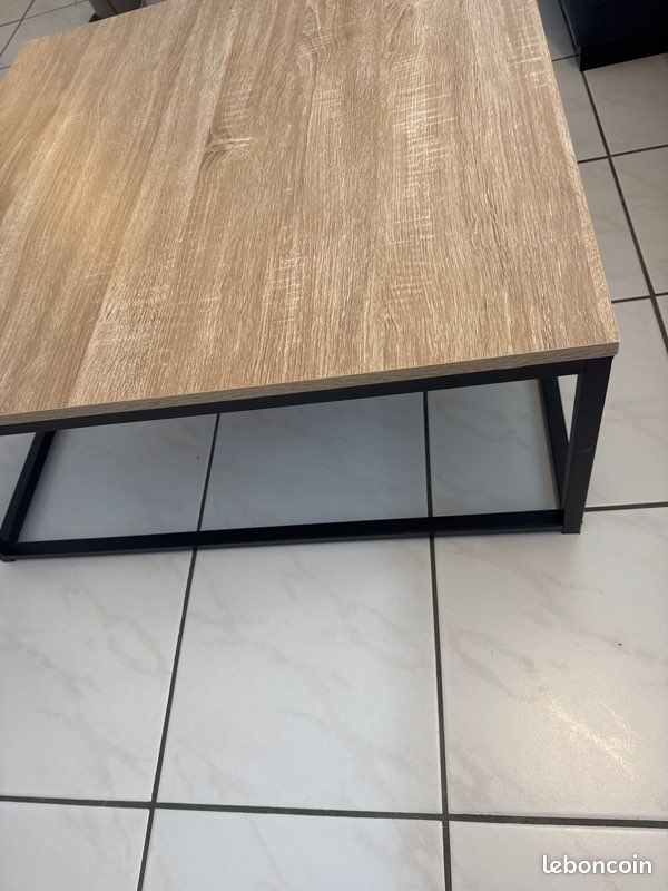 Table, basse, bois et noir (image 3)