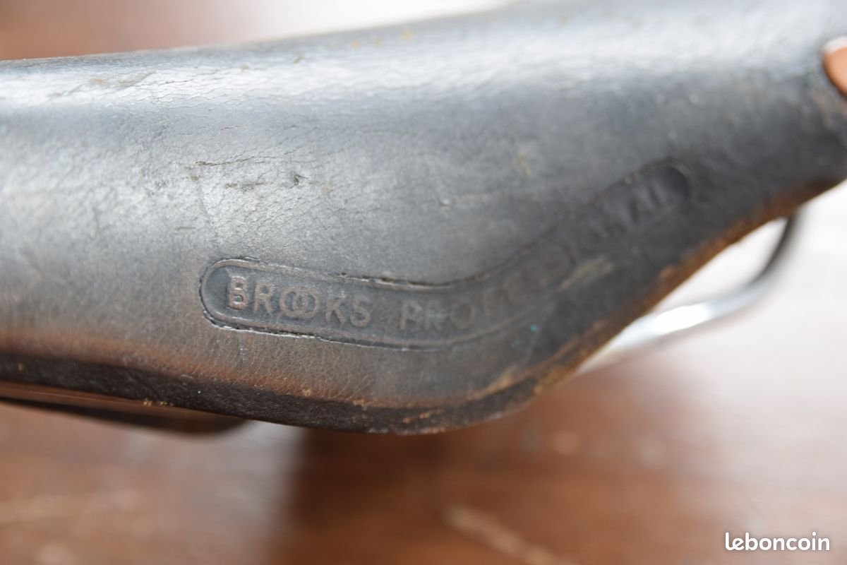 Selle Brooks Professional Vintage - Cuir Noir - Années 70