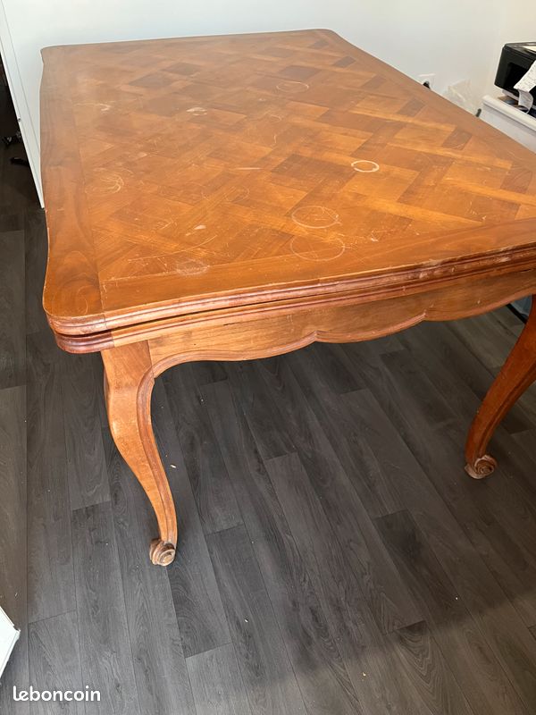 Table salle à manger merisier (image 2)