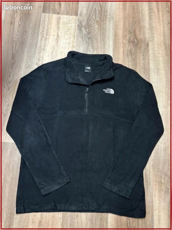 The North Face – Polaire 1/4 zip noire – Homme L (image 2)