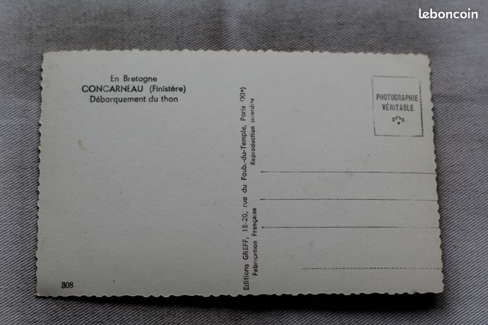 Carte Postale Ancienne Concarneau - Jean TANGUY Soldats - Militaire 1910