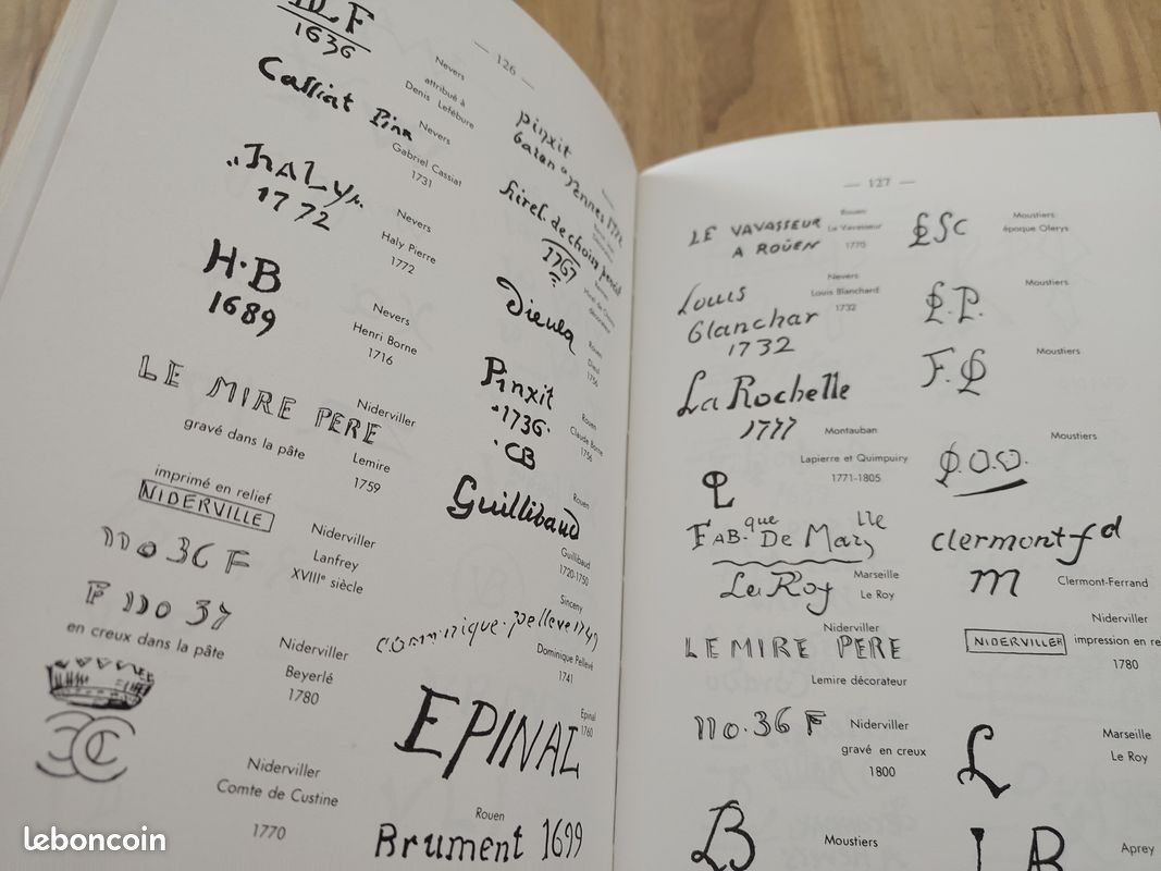 Livre de référence « Marques et signatures de la faïence française » Henri Curtil (image 7)