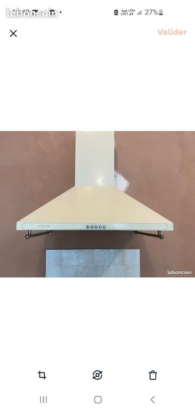 Hotte Klarstein 60 cm inox neuve jamais utilisée, sous garantie - valeur 210 euros (image 2)