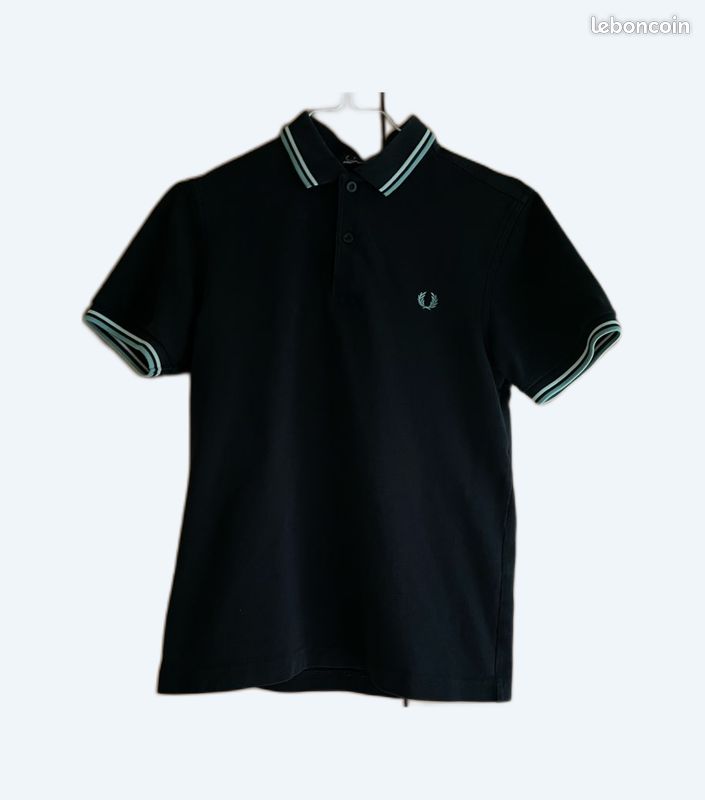 Polo Fred Perry Twin Tipped Noir XS Vêtements