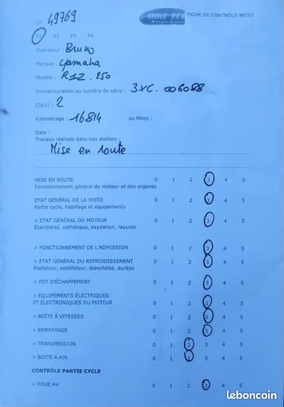 Yamaha R1-Z 250 (REF 49769) (image 3)