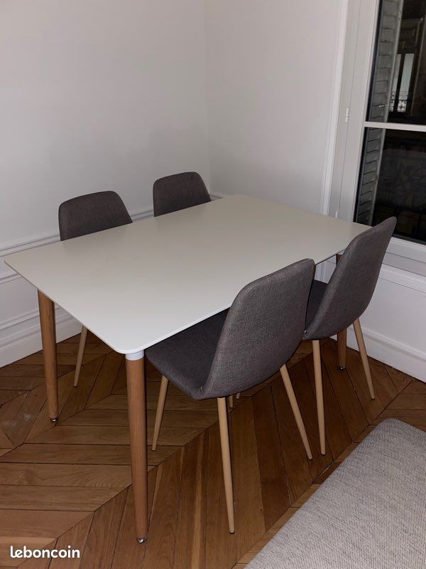 Ensemble table + chaises (image 2)