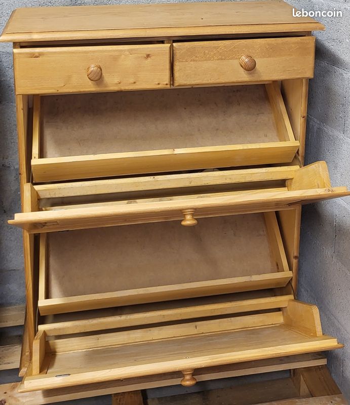 Meuble à chaussures en pin massif (image 2)