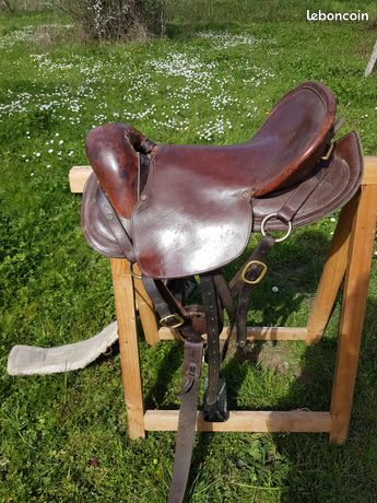 Sacoche De Selle Kensington – Grand Modèle, Toile Vert Plaid, Occasion