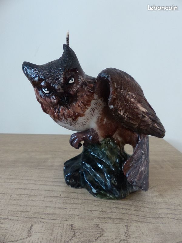 Bougie Chouette Hibou Vintage (image 1)